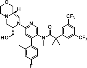 Structural formula of elinzanetant